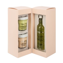 Blancrème - Gift Set 3 Facial Treatments Green Tea Cucumber: Micellar Jelly, Face Scrub, Face Mask, Up to 98% of Ingredients of Natural Origin - Made in France