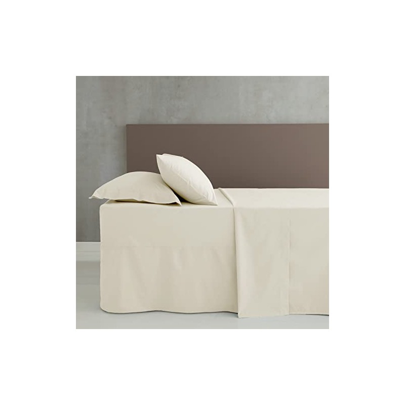 Catherine Lansfield Easy Iron Percale Combed Single Fitted Valance Sheet