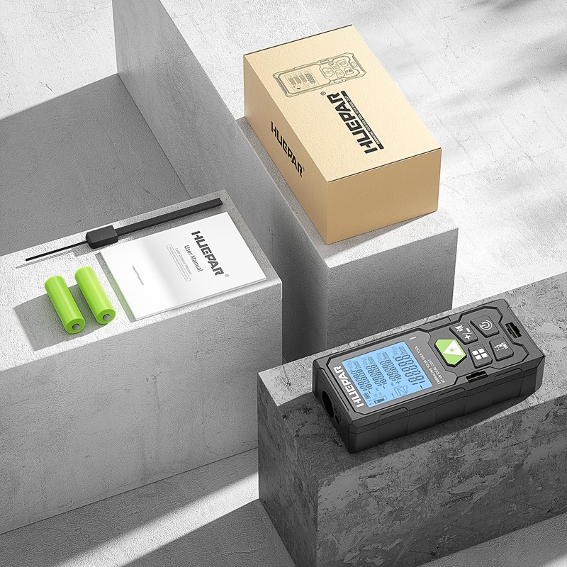 Huepar Laser Rangefinder 394FT (120M) Laser Meter Digital Laser Rangefinder