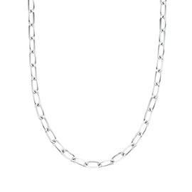 s.Oliver 2032905 Women's Necklace 925 Sterling Silver 45 cm Silver Comes in Jewellery Gift Box, Sterling Silver, No Gemstone