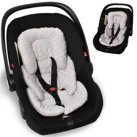 Infant Carseat Insert, 2-in-1 Reversible Baby Car Seat Cushion for Newborn Toddler Head & Body Support Car Seat Pad for Carseats, Strollers, Swings, Bouncers