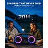 Bluetooth Speaker 80W(Peak)Loud with Bass, 20H Playtime, IPX7 Waterproof, RGB