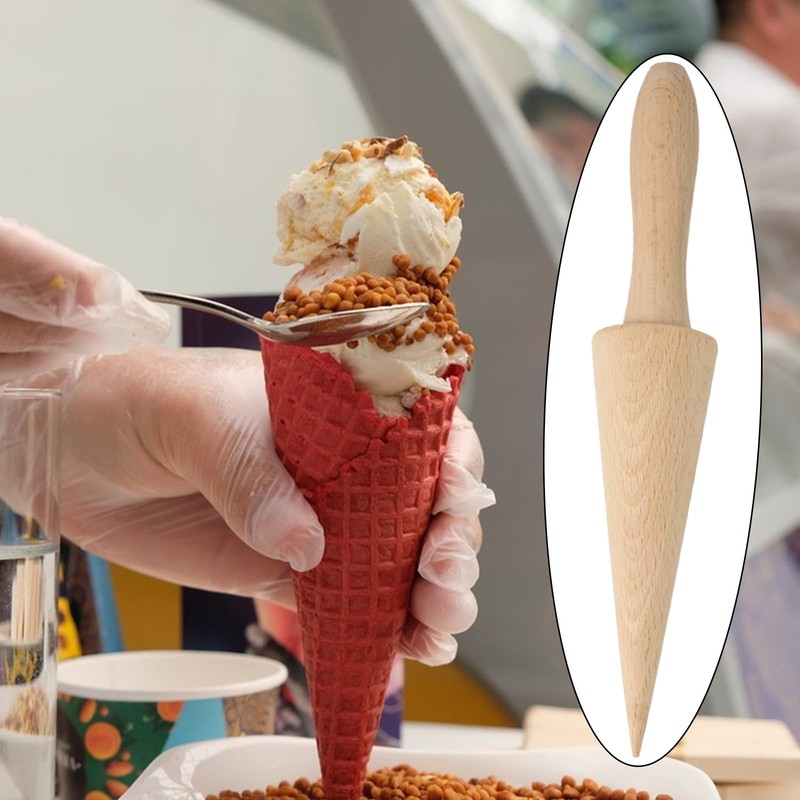 yueton 1 Pack Ice Cream Cone Roller Mold Pizzelle Roller