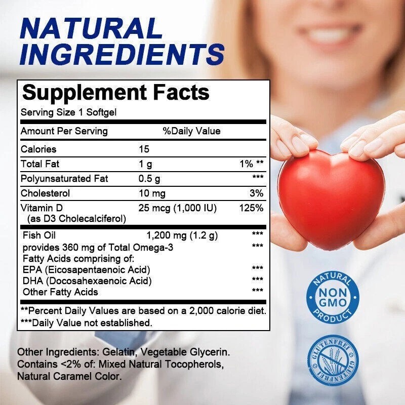 catfit Omega 3 Fish Oil Capsules 3x Strength EPA &