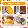 200 Pack Disposable Mini Pie Tins, 7.5cm Aluminum Foil Round