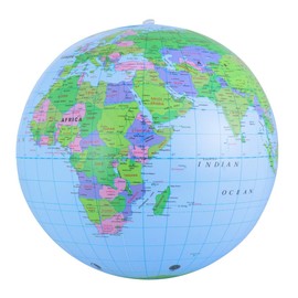 NUOBESTY Inflatable Globe PVC World Globe Inflatable Earth Beach Ball for Beach Playing or Teaching