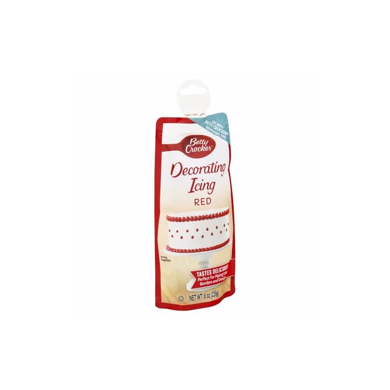 Betty Crocker, Decorating Icing Red, 8 Ounce