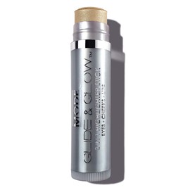 MODE Glide & Glow 3 in 1 Highlighter Creamy Color Makeup Blush Stick, Long Wear Glowing Radiance for Eyes, Cheeks, Lips with Nourishing Natural Skincare, Vegan – GLAM – Gold Taupe Champagne, 0.15 oz