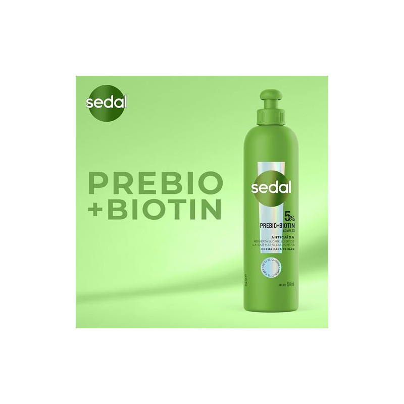 Sedal Crema para Peinar con Prebióticos y Biotina, Blanco, 300