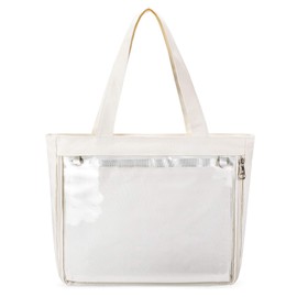 STEAMEDBUN Ita Bag with Insert Large Canvas Shoulder Tote Ita Purse for Cosplay