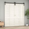 TSMST 52" Bi-Folding Sliding Barn Door Hardware Track Kit for