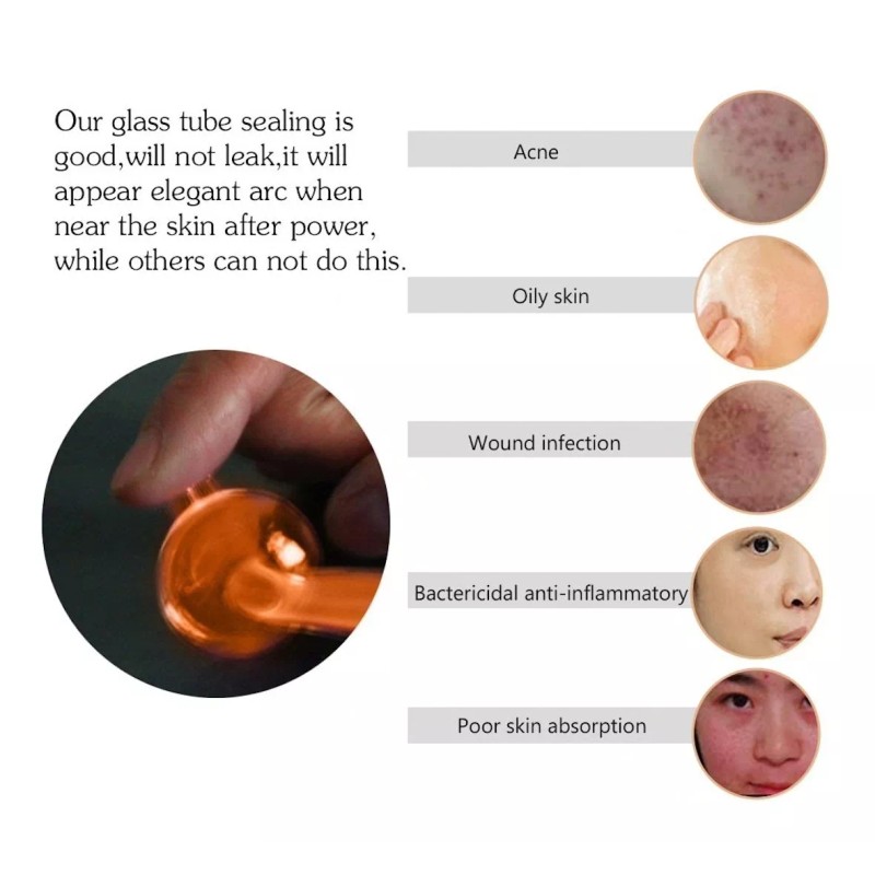 Portable High Frecuency Hi Frecuency Tipo Dermawand Profesional Spa Más