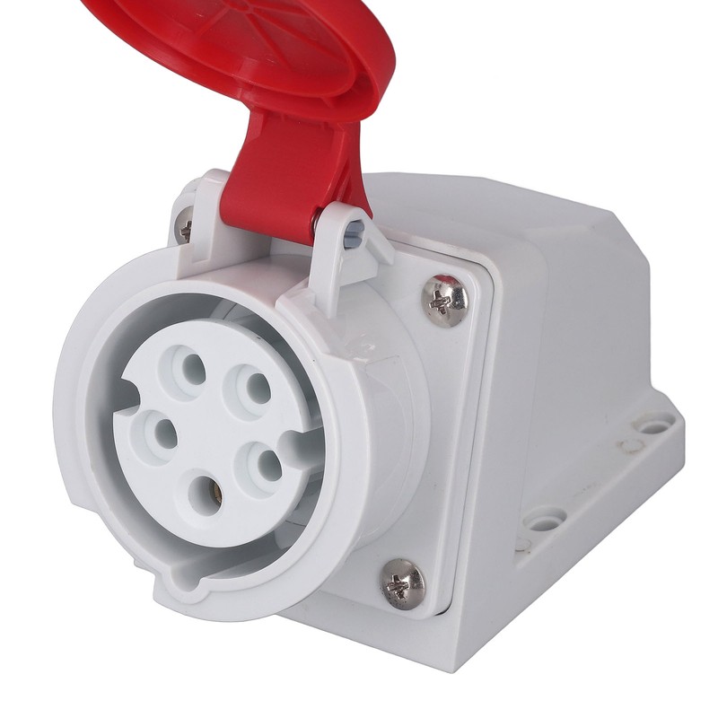 Industrial Power Socket IP44 Waterproof Dustproof 5 Core 16A 3P+N+E