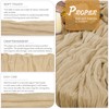 YMHPRIDE 6 Pack Cheesecloth Table Runner, Beige, 90x300cm Light Brown