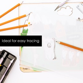 OfficeTree 100 x Vellum Paper A4 100 GSM - Vellum Tracing Paper A4 - A4 Translucent Paper for Drawing Sewing and Crafting - Can be Used on Both Sides - A4 Vellum Sheets - Transparent Paper