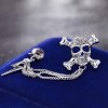 Broche Alfiler Calaveras Con Cadenita Vintage