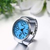 JewelryWe Men Women Finger Watch Creative Elastic Round Quartz Finger