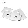 sourcing map Square Washer, 10Pcs M10x50x50x2mm 304 Stainless Steel Square