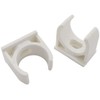 SDTC Tech 12-Pack U-Shaped PVC Water Pipe Clamps Fit for