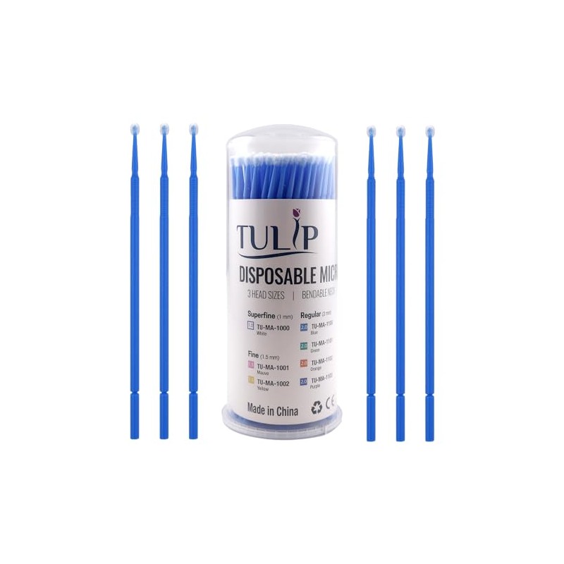 Tulip 400 cepillos de microaplicador regulares – Microcepillos dentales desechables