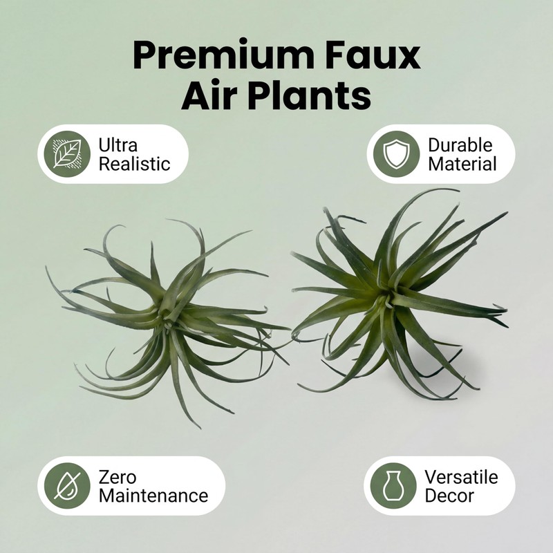 Artificial Plants & Greenery 2Pcs Faux Decor Set
