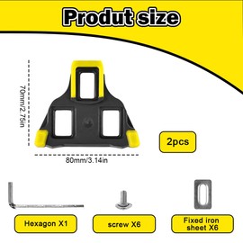 Universal SPD Cleat System， Dual-Compatible with SPD-SL & SPD SH51 ， Indoor/Outdoor Bike Pedals Attachment ，Quick Release Cycling Shoe Cleats for Road, MTB Biking - Enhanced Clip-In Mechanism