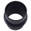 Riloer 60mm/ 2.36" Black Plastic Straight Connector - Ventilation Pipe