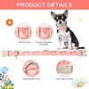 Unique style paws Dog Collar Plastic Buckle with Pendant Pink