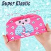 4 Pieces Swim Cap for Kids Fabric Swimming Hat Waterproof