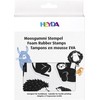 HEYDA Foam Rubber Stamp "Animals" 10-55 mm