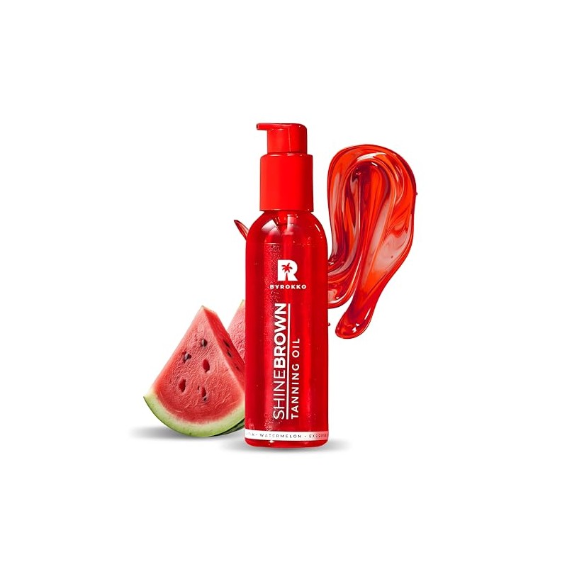 BYROKKO Shine Brown Watermelon Tanning Accelerator Oil (145ml) Premium Oil