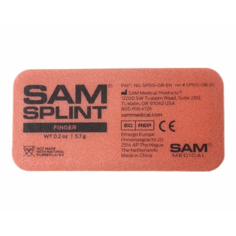 SAM Medical Finger Splint - Orange and Blue