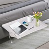 WUTONGPATH Bedside Shelf for Bed,Top Bunk Dorm Clip On Nightstand