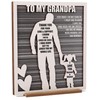 Rustic Grandpa and Granddaughter Sign - Gifts for Grandpa from