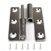 4Pcs 2.5" Detachable Door Hinge,Stainless Flag Hinge, Rising Butt Left