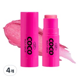 Lebre Coco Children's Multi Balm Rose 7.4g, pink pearl, 4 pcs / 르브레 코코 어린이 멀티밤 로즈 7.4g, 핑크 펄, 4개
