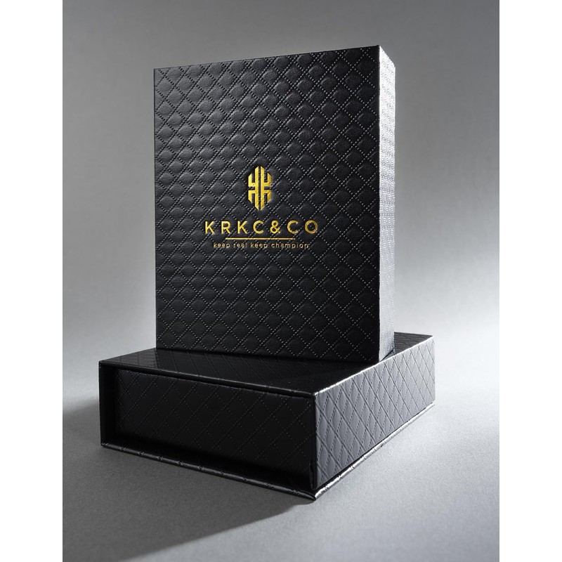 KRKC&CO Tennis Bracelets for Men Women, Black 5A CZ Bracelet,
