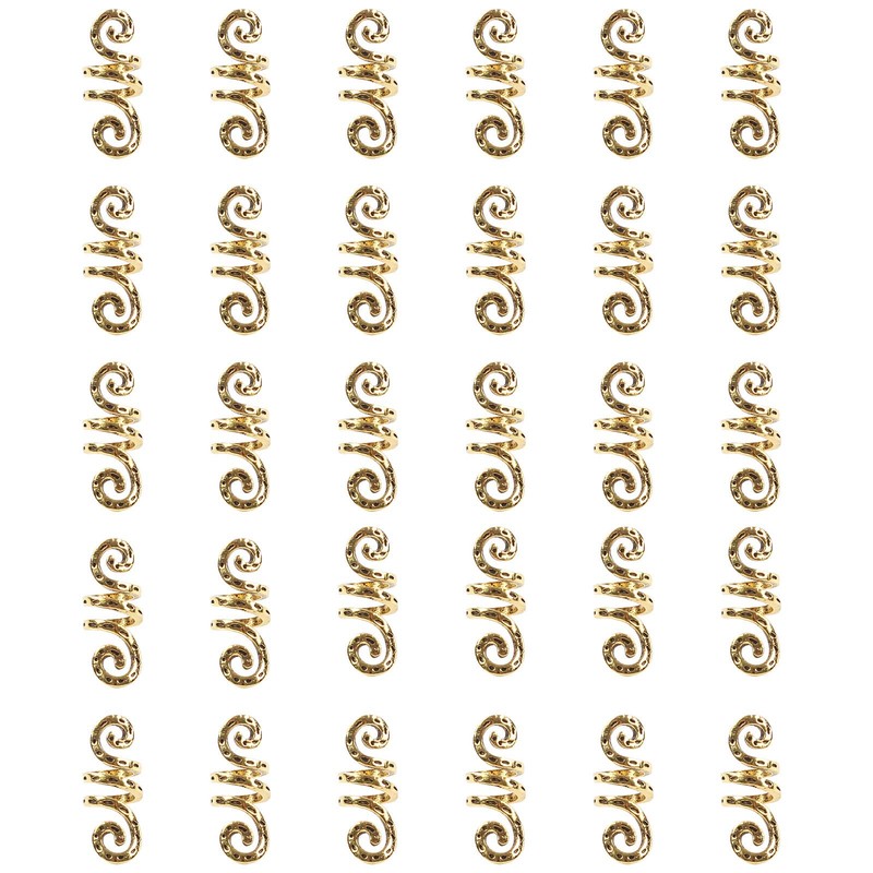 VinBee 30 PCS Viking Rings for Hair Braid Beard,Aluminum Dreadlocks,Hair