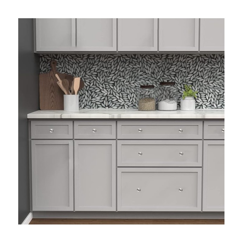 khtumeware 10 Pack 1-3/8 Inch(35mm) Polished Nickel Cabinet Knobs Solid