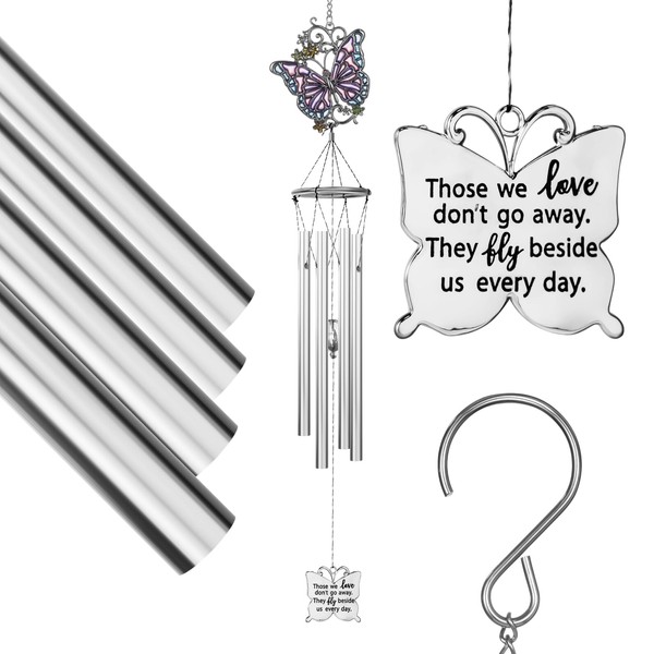 Kingtto Outdoors - Campanas de viento de mariposa, conmemorativo de