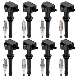 SYKRSS 8-Pack UF618 Ignition Coils & 94940 Spark Plugs Kit Compatible with Land Rover 2010-2012, LR4 2010-2013, Compatible with Range Rover Sport 2010-2013 & XF, XJ, XK, XFR, XKR, XKR-S 5.0L V8