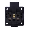 Black German Socket, Industrial Waterproof Black German Socket for Generator