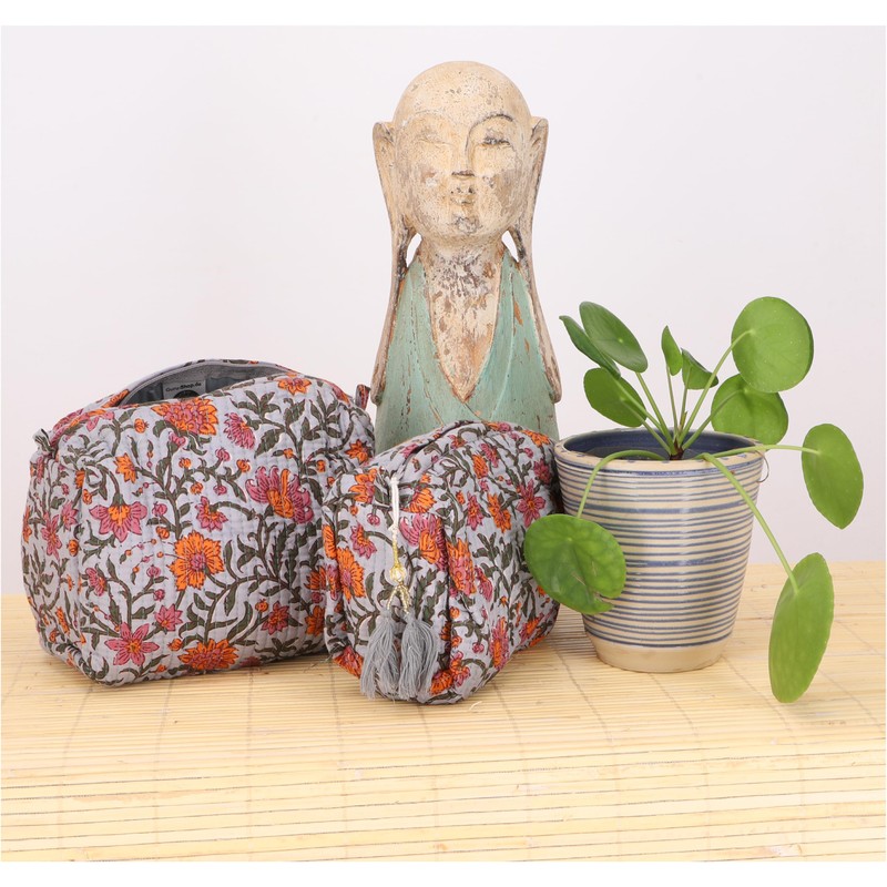 GURU SHOP Boho Cosmetic Bag Set, Wash Bag, Toiletry Bag