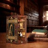 Dolphin Island Miniature Library DIY Book Nook Kit for Adults,