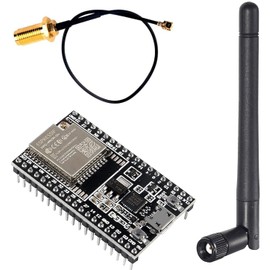 DUBEUYEW ESP32-DevKitC Core Board ESP32 Development Board ESP32-WROOM-32U Set for Arduino with Antenna and Cable
