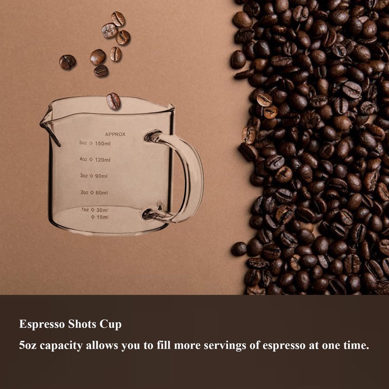 Espresso Shots Cup 5OZ Glass Measuring Cup Espresso Shot Glass