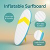 150 cm Inflatable Surfboard | Blow Up Pool Float, Tropical