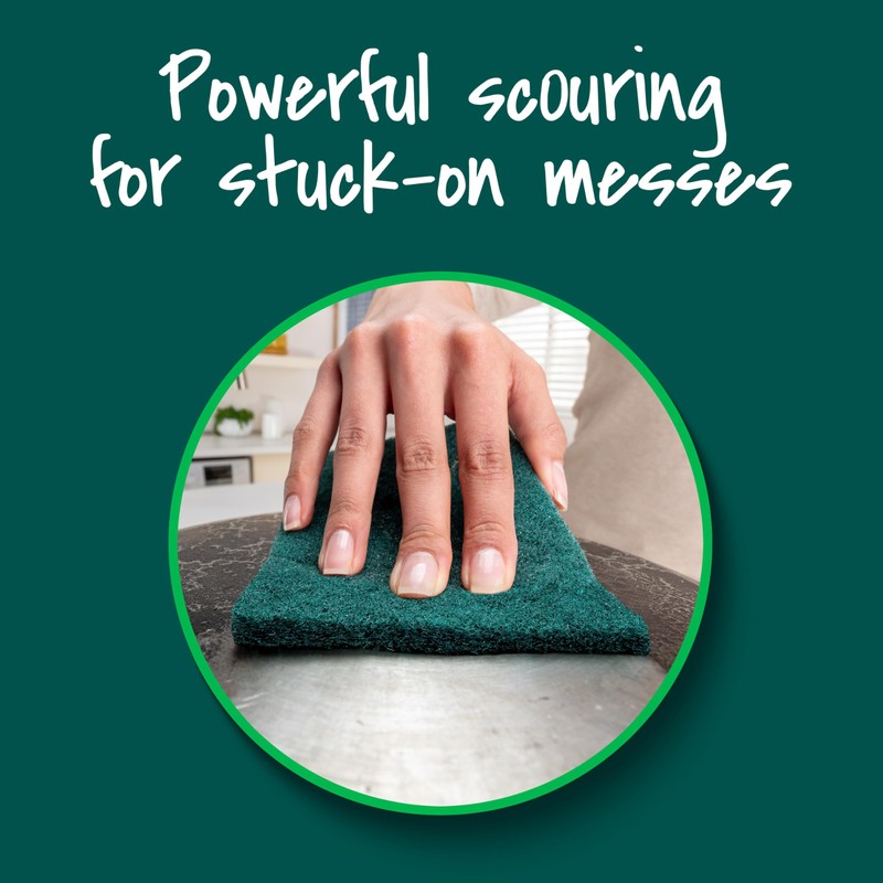 Scotch-Brite Heavy Duty Scouring Pad, Dish Scrubber for Kitchen +