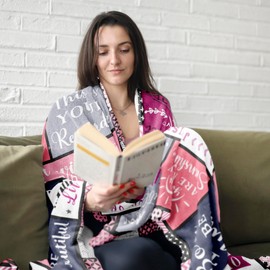 Hibolen Birthday Gifts for Women, Gifts for Women Birthday Unique, Happy Birthday Decorations, Women Gifts for Birthday Blanket 50"x60", Womens Birthday Gifts for Best Friend/Mom/Her/Wife/Sister Throw