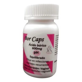 Bor Caps: 30 Cápsulas Vaginales De Ácido Bórico 600mg